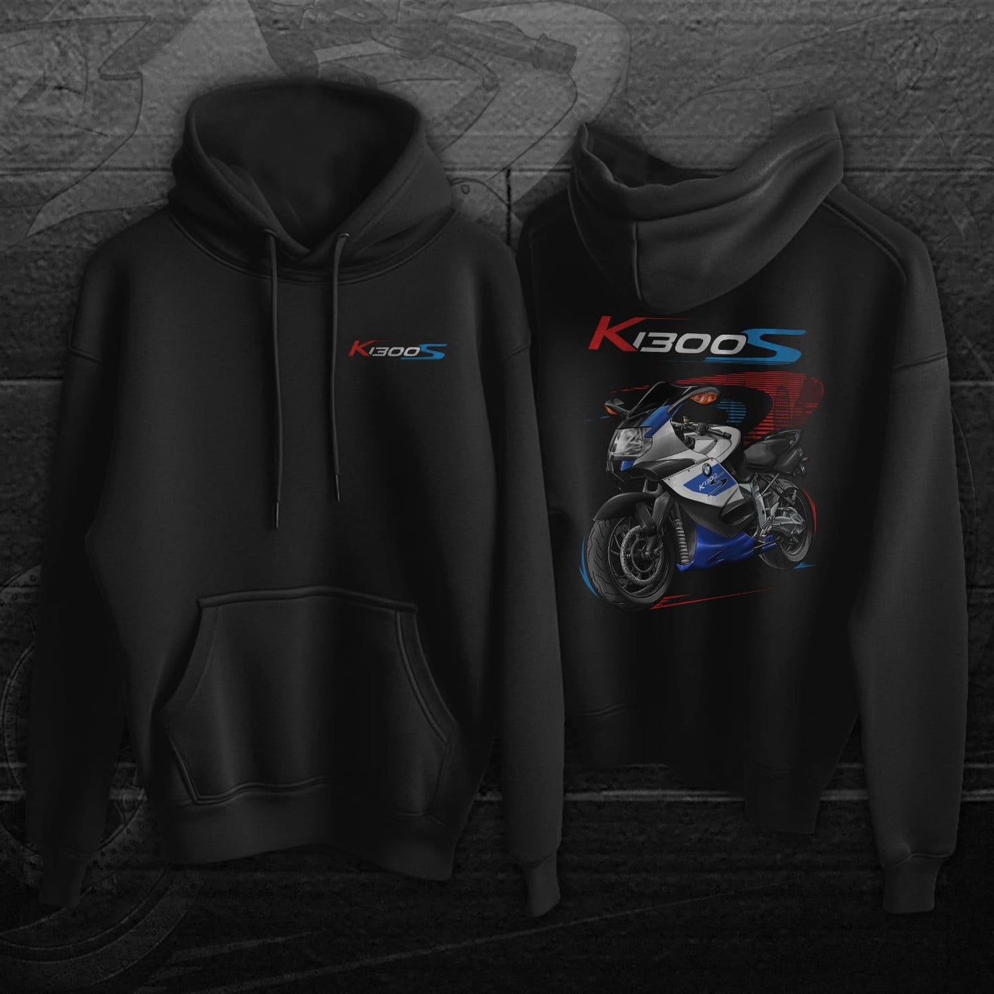 BMW K1300S Inspired Hoodie - Motorcycle Motorrad Sweatshirt