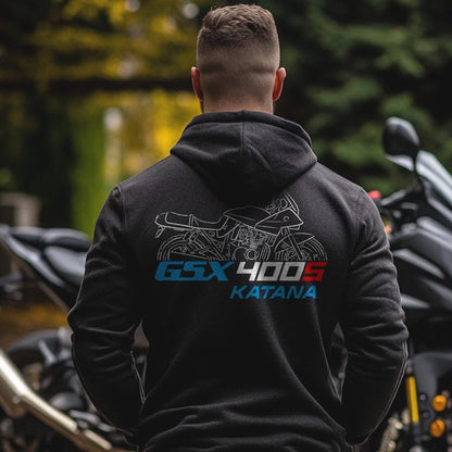 Suzuki GSX400S Katana Inspired Hoodie - Motorcycle Sweatshirt for Riders