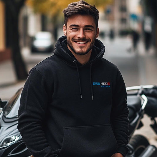 Suzuki GSX400S Katana Inspired Hoodie - Motorcycle Sweatshirt for Riders