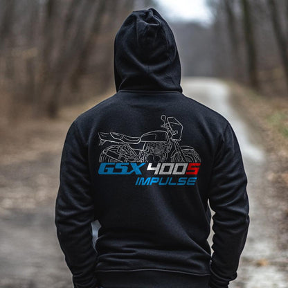 Suzuki GSX400S Impulse Inspired Hoodie - Motorcycle Sweatshirt for Riders
