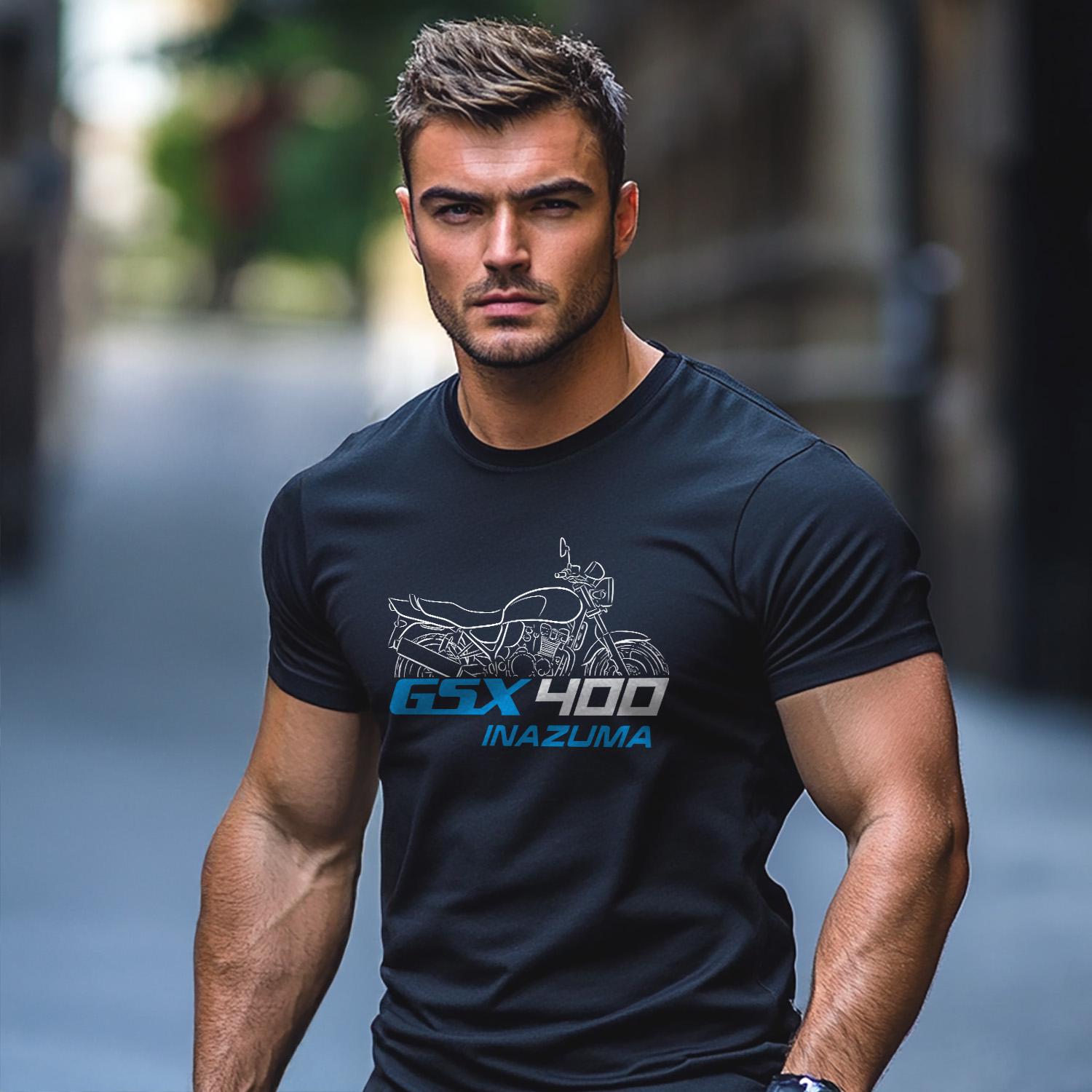 Suzuki GSX 400 Inazuma Inspired T-Shirt - Motorcycle Tee Shirt for Riders