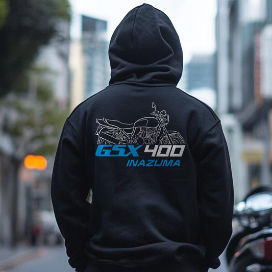 Suzuki GSX 400 Inazuma Inspired Hoodie - Motorcycle Sweatshirt for Riders