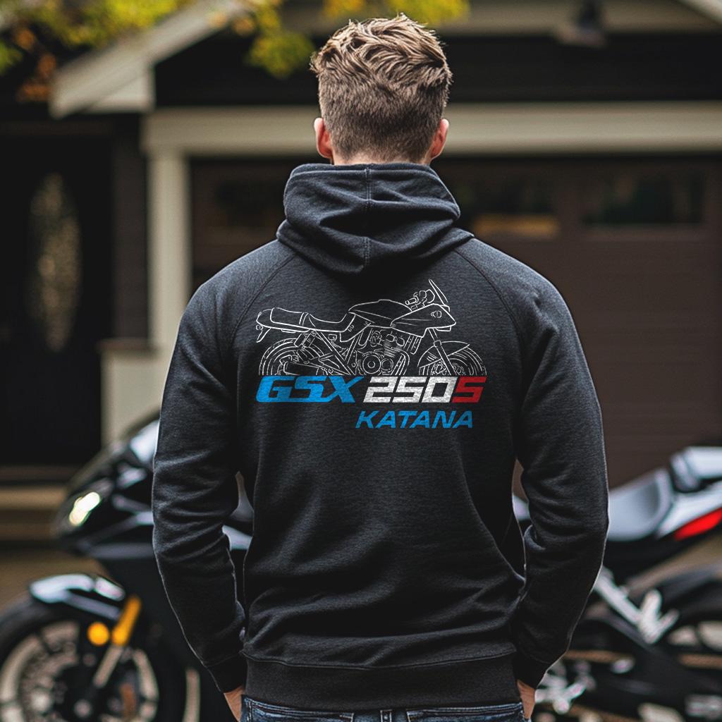 Suzuki GSX250S Katana Inspired Hoodie - Motorcycle Sweatshirt for Riders