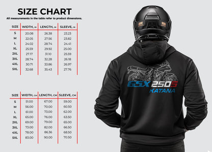 Suzuki GSX250S Katana Inspired Hoodie - Motorcycle Sweatshirt for Riders