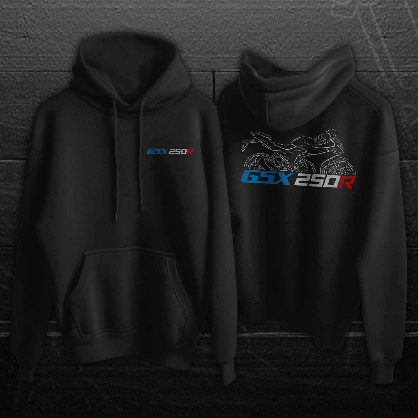 Suzuki GSX250R Inspired Hoodie - Motorcycle Sweatshirt for Riders