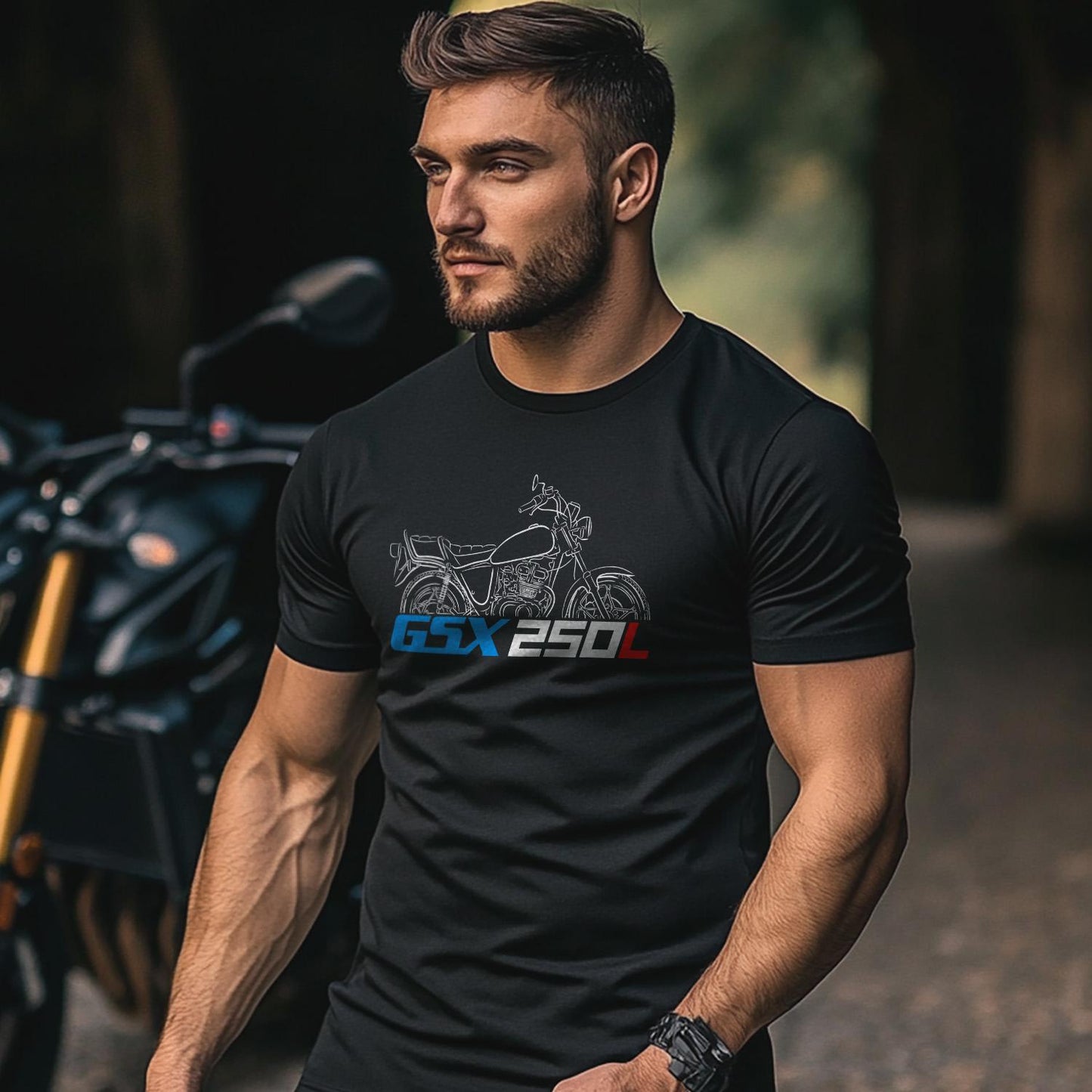 Suzuki GSX250L 1981 Inspired T-Shirt - Motorcycle Tee Shirt for Riders