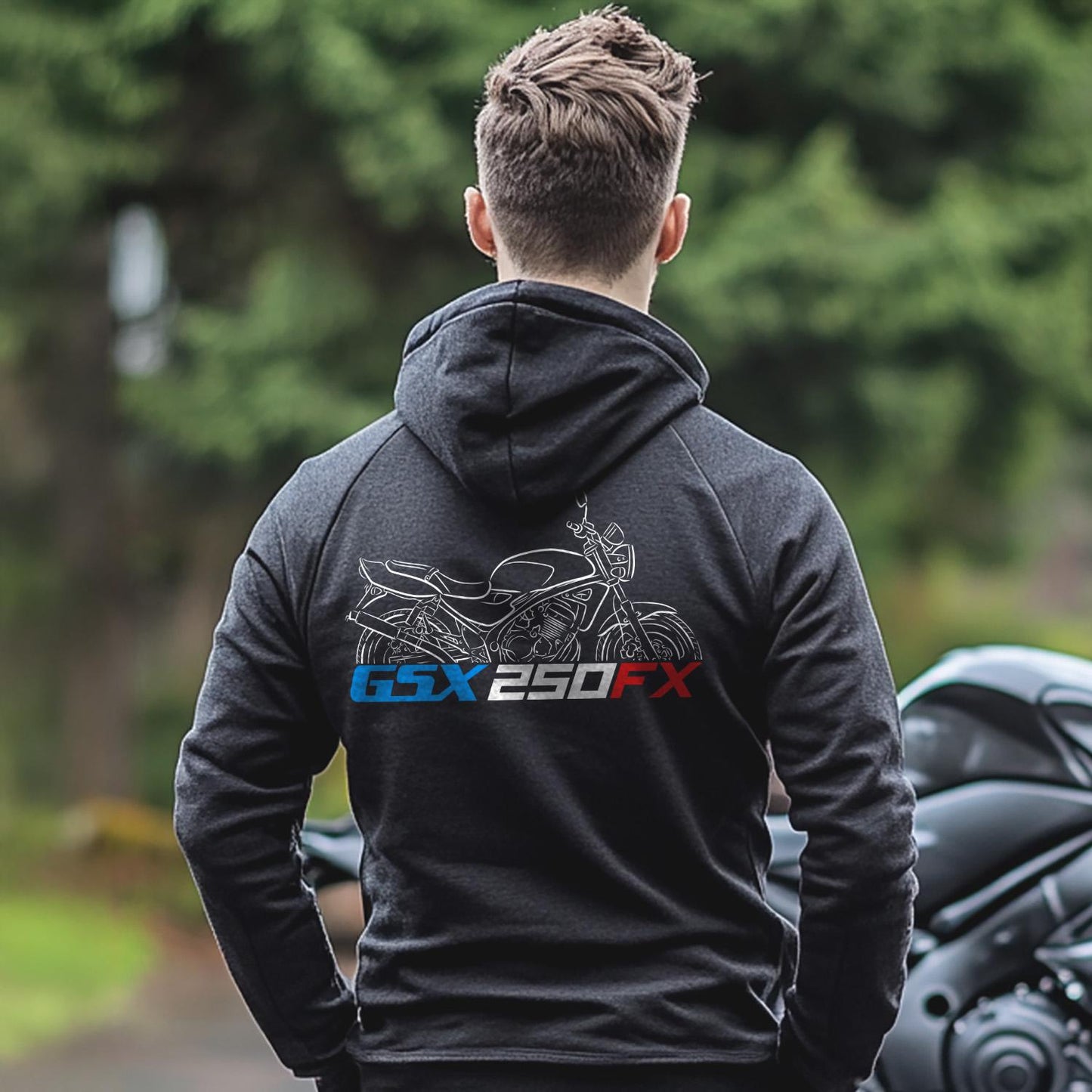 Suzuki GSX250FX Inspired Hoodie - Motorcycle Sweatshirt for Riders