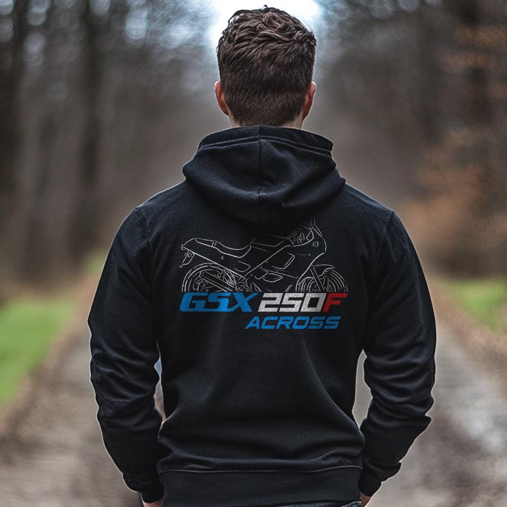 Suzuki GSX 250F Across Inspired Hoodie - Motorcycle Sweatshirt for Riders