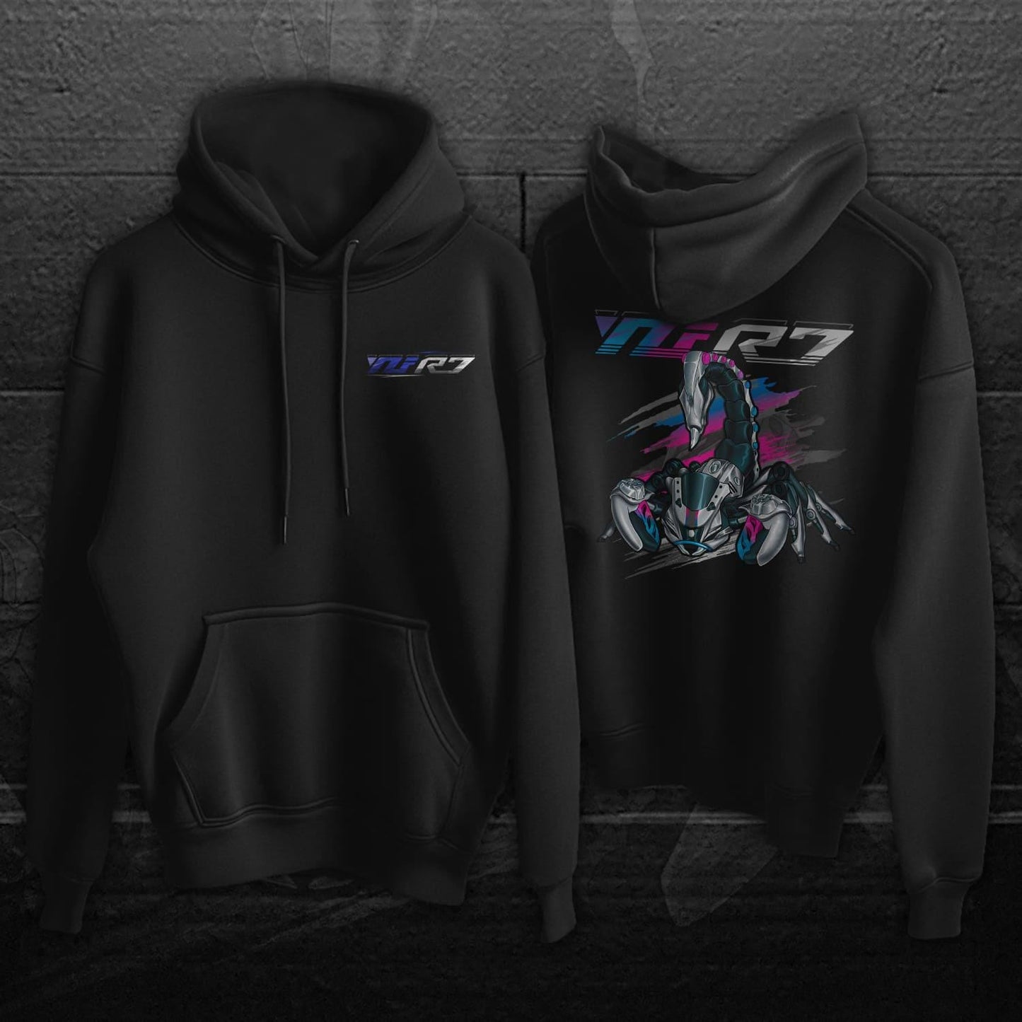 Yamaha YZF-R7 2022-24 Inspired Hoodie - Motorcycle Sweatshirt for Rider