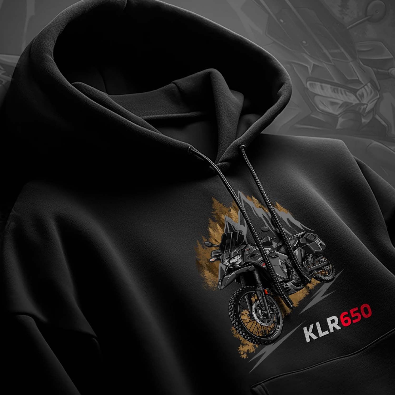 Kawasaki KLR 650 2022-24 Hoodie - Motorcycle Sweatshirt for Riders