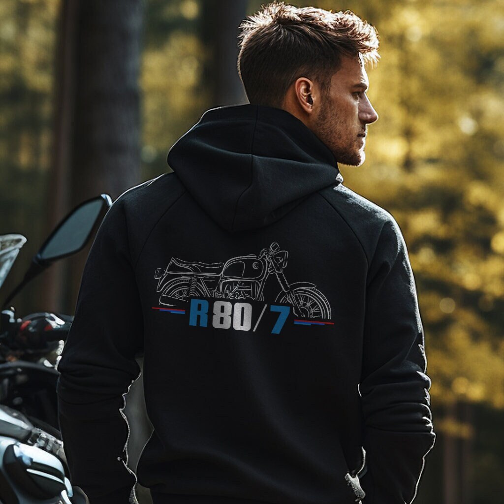 BMW R80/7 Hoodie - Motorcycle Sweatshirt for Motorrad Riders