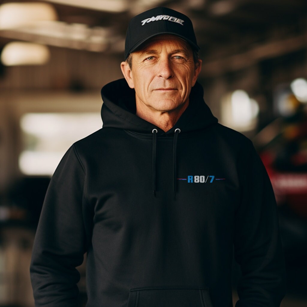 BMW R80/7 Hoodie - Motorcycle Sweatshirt for Motorrad Riders