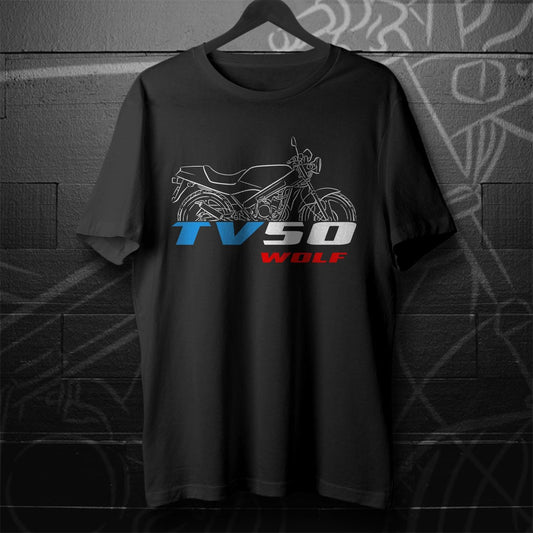 Suzuki TV50 Wolf Inspired T-Shirt - Motorcycle Tee Shirt for Riders