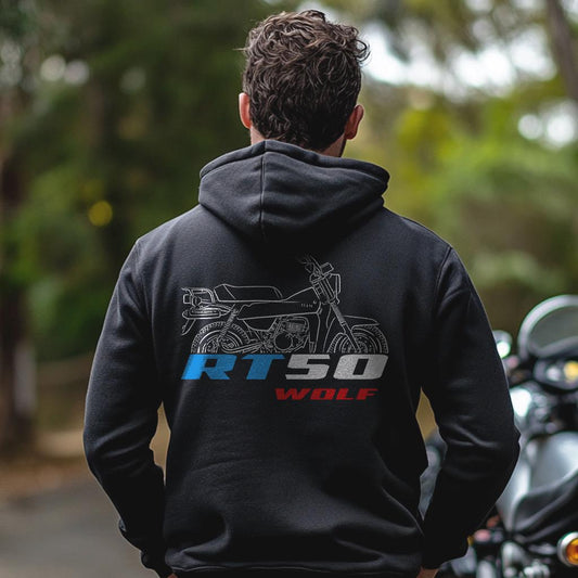 Suzuki RT50 Wolf 1982 - 1985 Inspired Hoodie - Motorcycle Sweatshirt for Riders