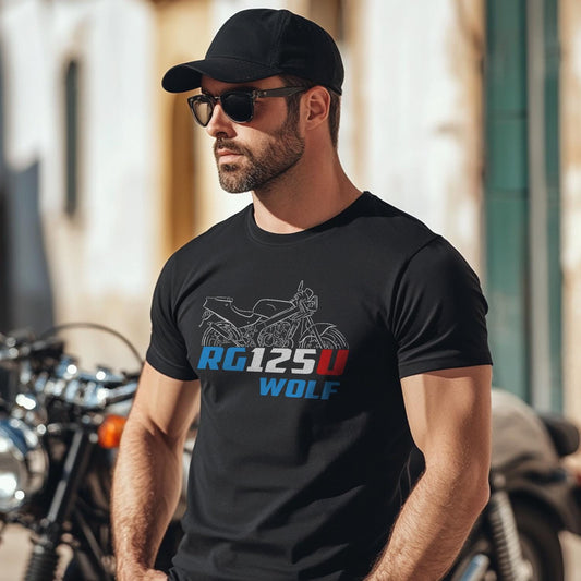 Suzuki RG125U Wolf Inspired T-Shirt - Motorcycle Tee Shirt for Riders