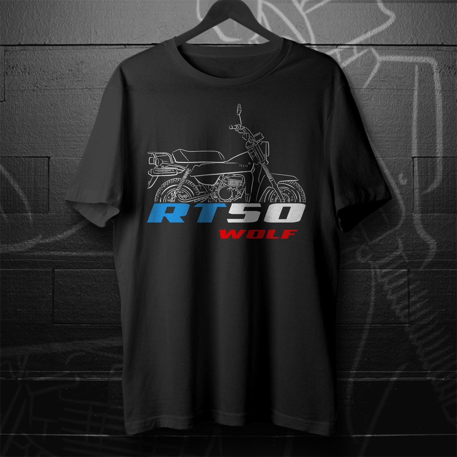 Suzuki RT50 Wolf 1982 - 1985 Inspired T-Shirt - Motorcycle Tee Shirt for Riders