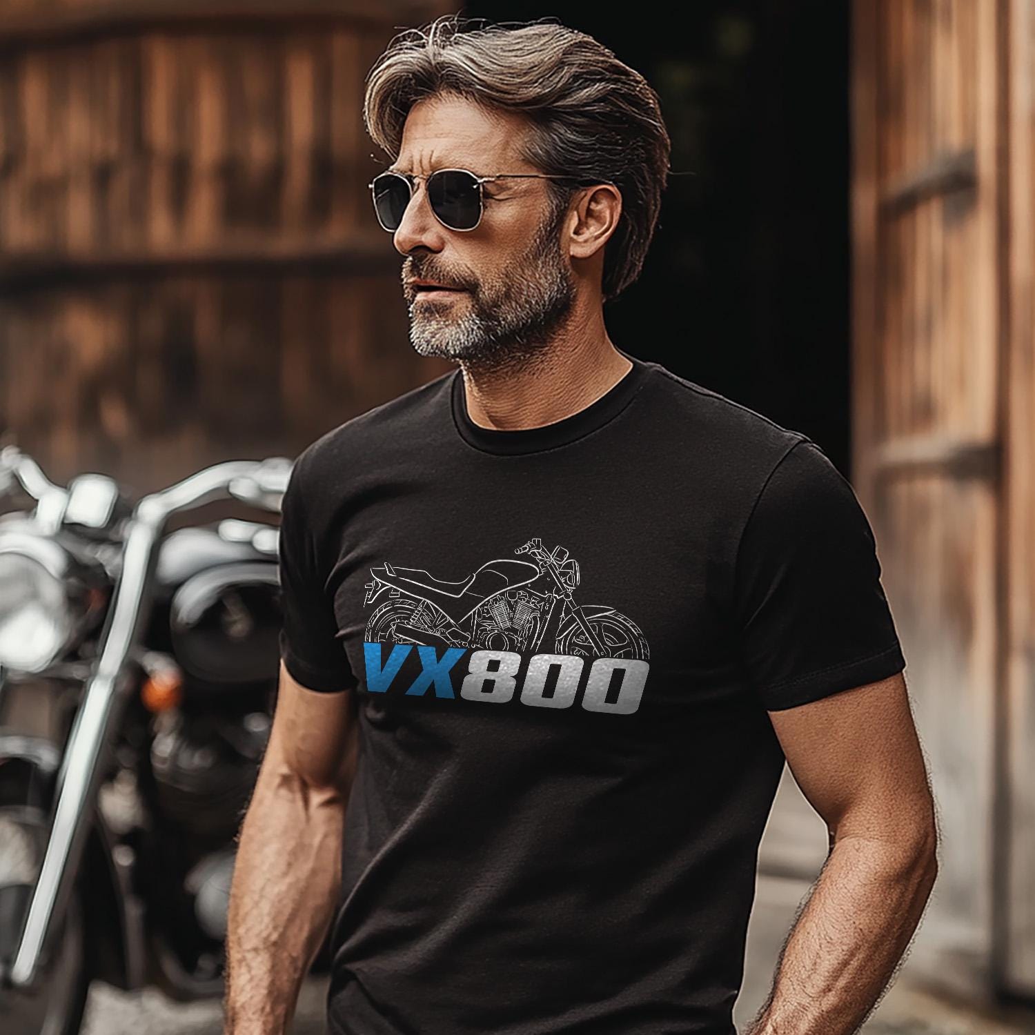 Suzuki VX800 Inspired T-Shirt - Motorcycle Tee Shirt for Riders