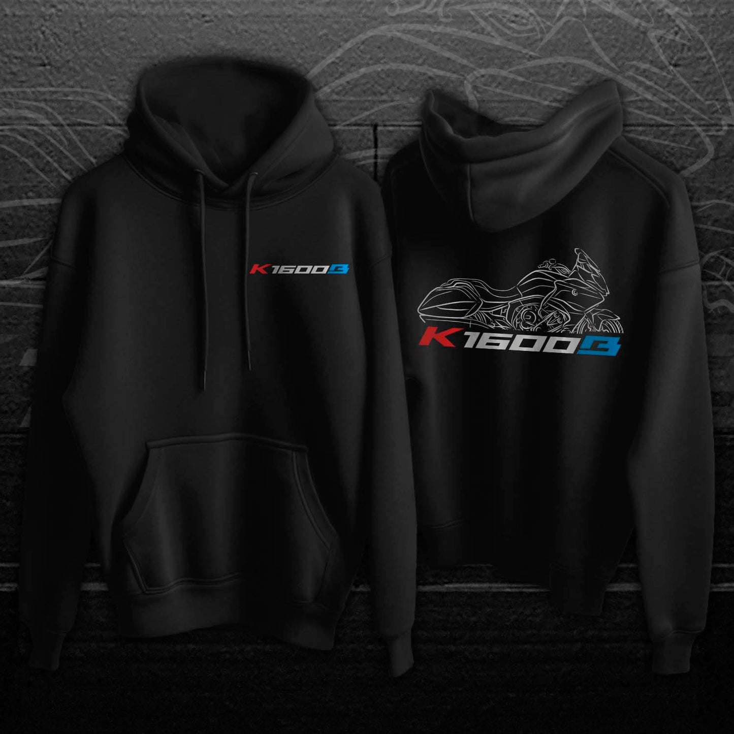 BMW K1600B Hoodie - Motorcycle Sweatshirt for Motorrad Riders