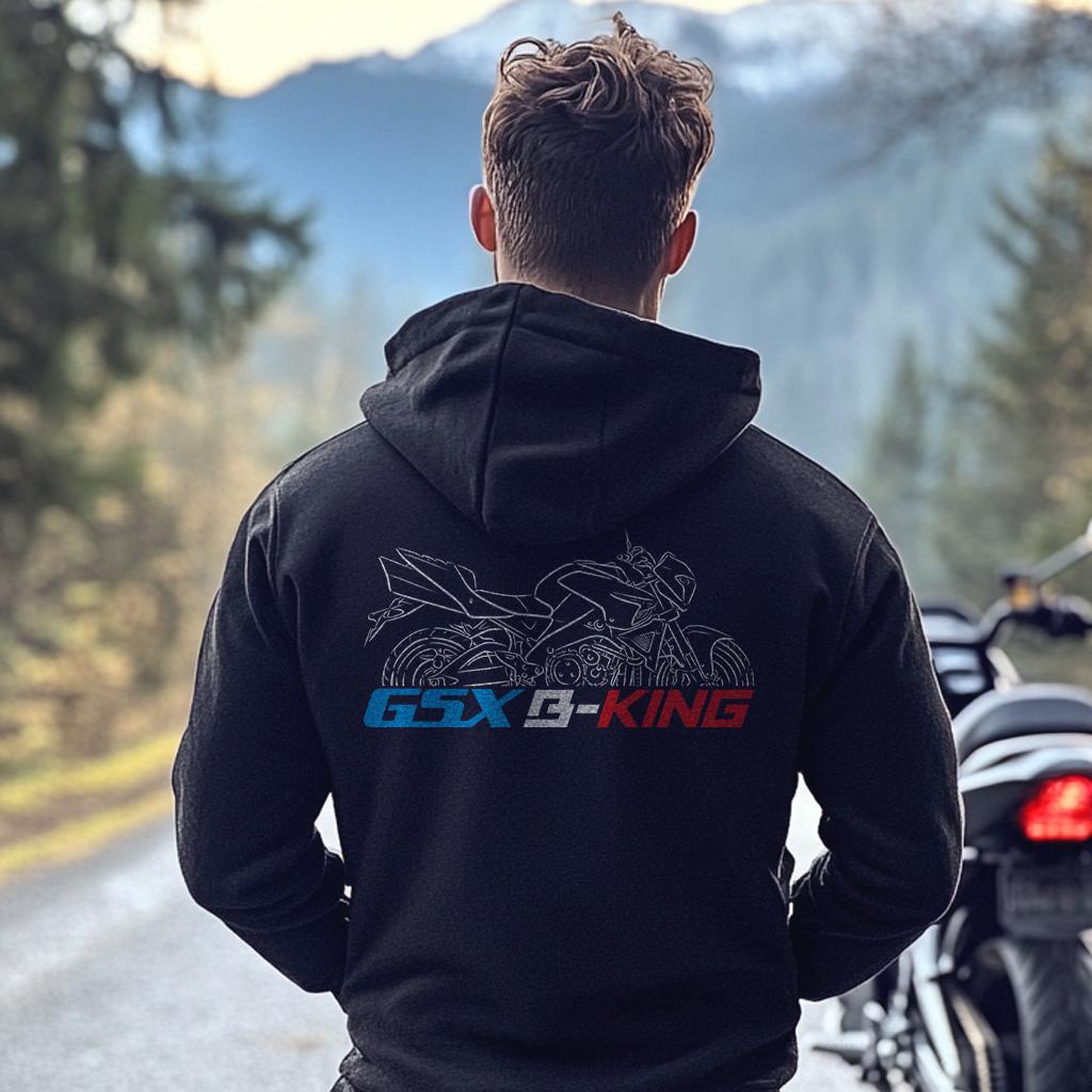 Suzuki GSX1300 B-King Inspired Hoodie - Motorcycle Sweatshirt for Riders