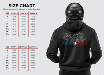 Suzuki GSX1300 B-King Inspired Hoodie - Motorcycle Sweatshirt for Riders