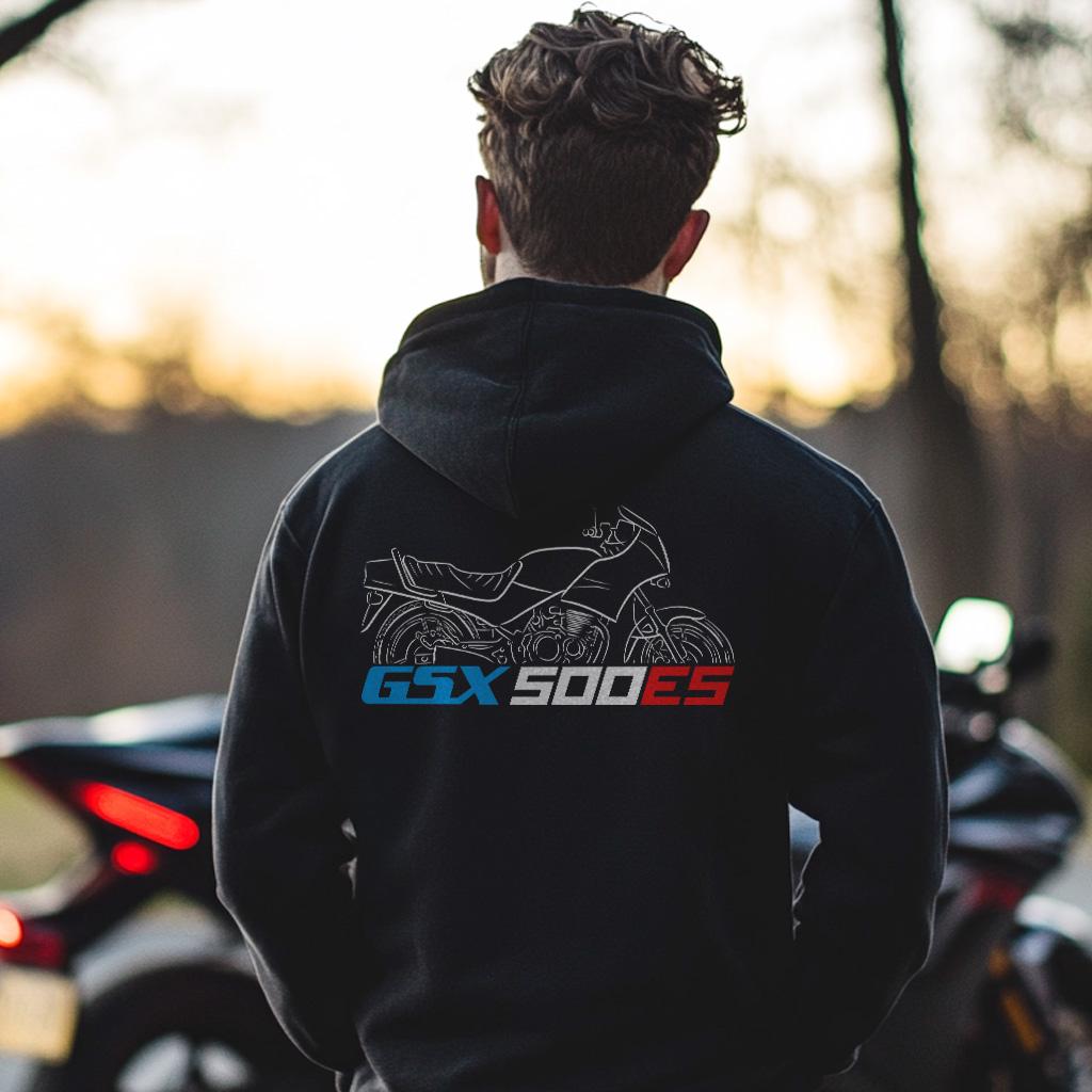 Suzuki GSX500ES Inspired Hoodie - Motorcycle Sweatshirt for Riders