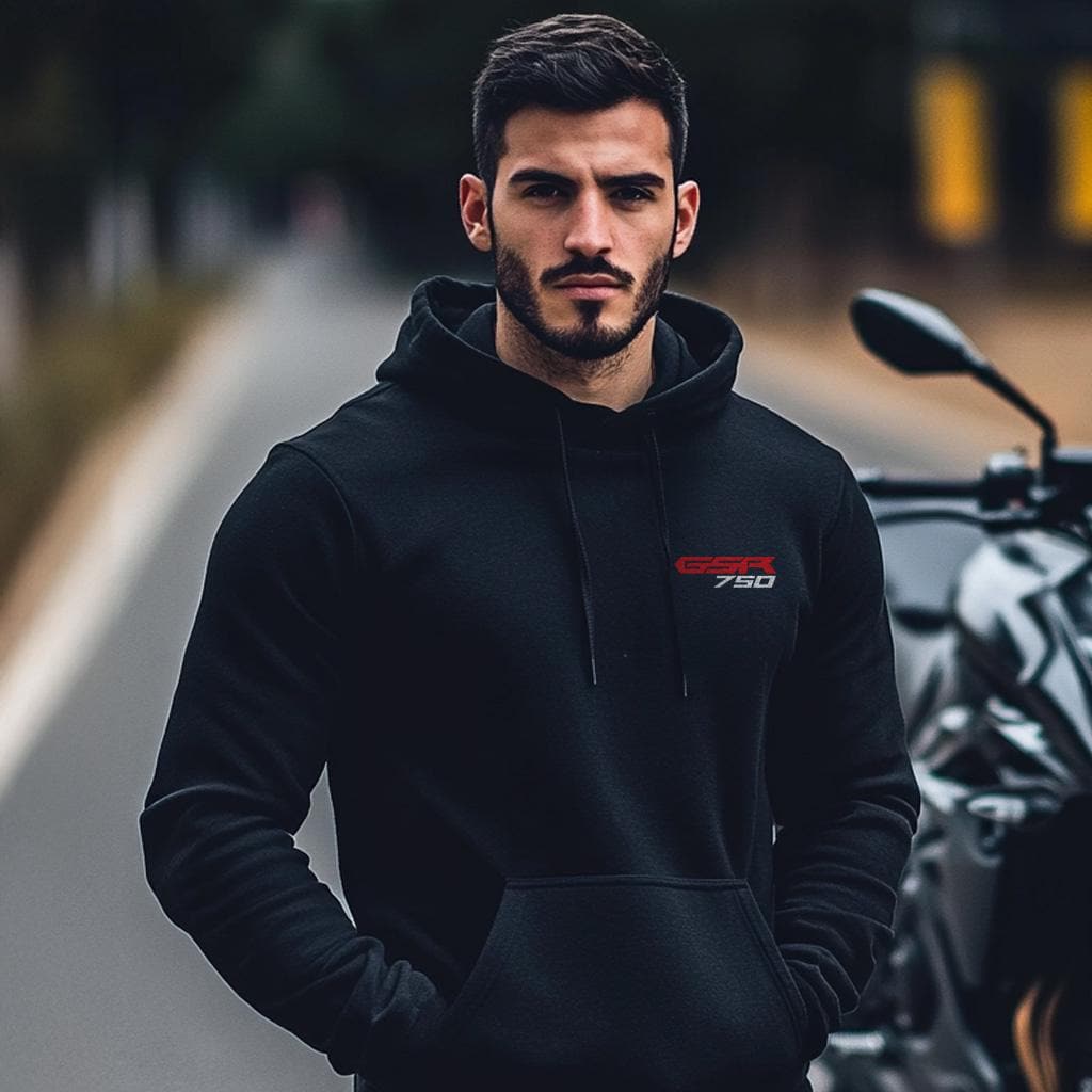 Suzuki GSR750 Inspired Hoodie - Motorcycle Sweatshirt for Riders