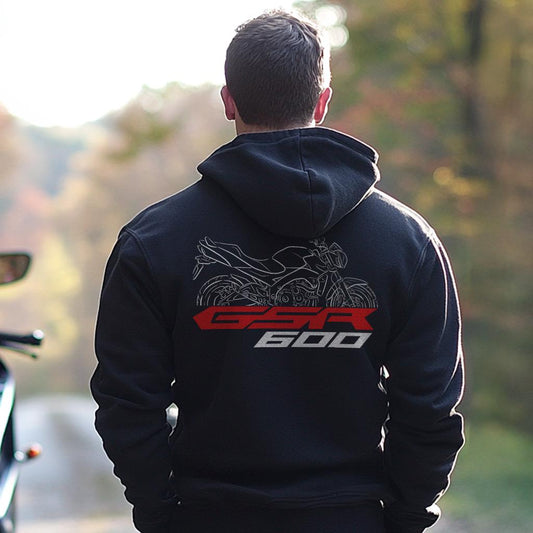 Suzuki GSR600 Inspired Hoodie - Motorcycle Sweatshirt for Riders