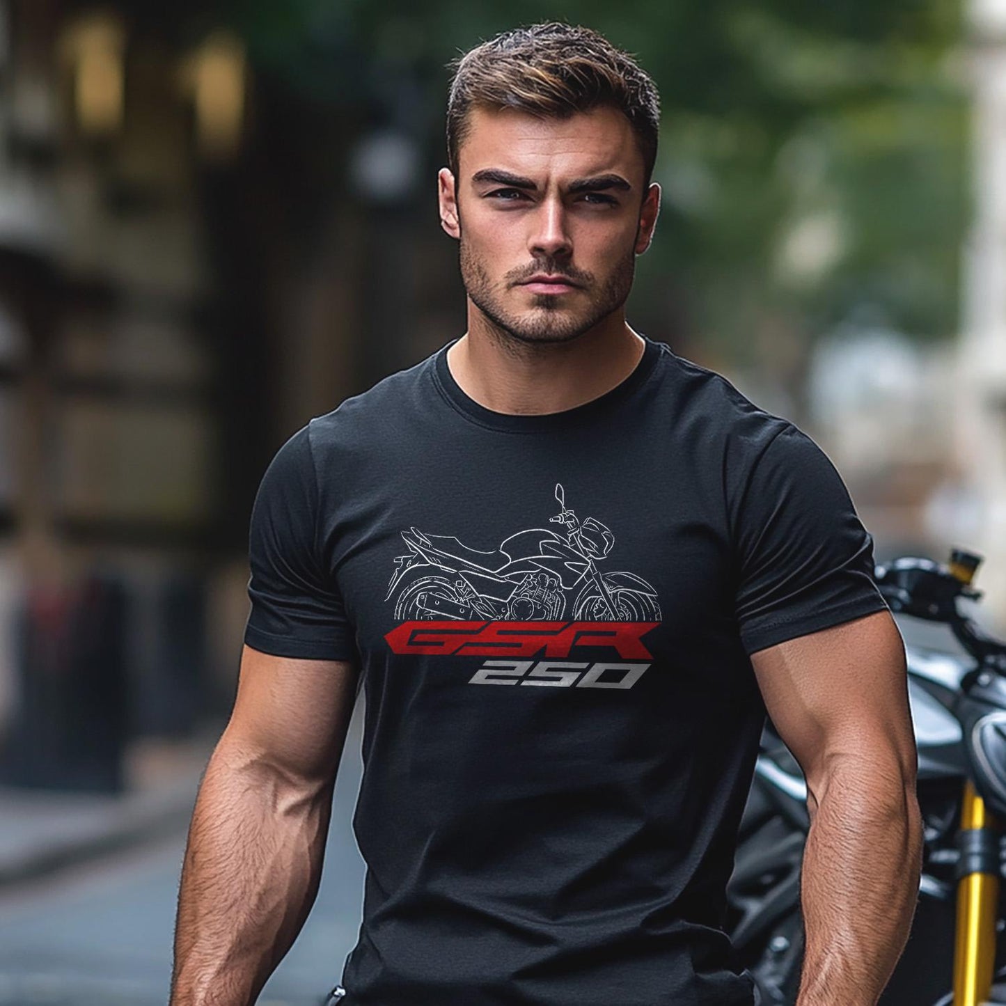 Suzuki GSR400 Inspired T-Shirt - Motorcycle Tee Shirt for Riders