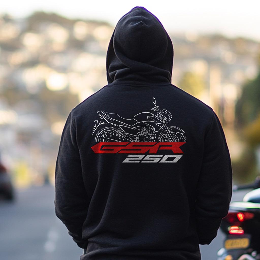 Suzuki GSR250 Inspired Hoodie - Motorcycle Sweatshirt for Riders