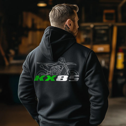 Kawasaki KX85 Inspired Hoodie - Motorcycle Sweatshirt for Riders