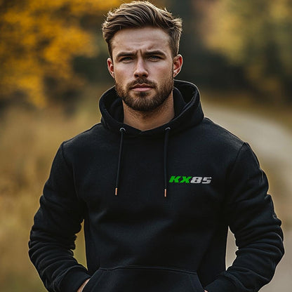 Kawasaki KX85 Inspired Hoodie - Motorcycle Sweatshirt for Riders
