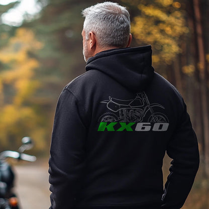 Kawasaki KX60 Inspired Hoodie - Motorcycle Sweatshirt for Riders