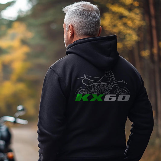 Kawasaki KX60 Inspired Hoodie - Motorcycle Sweatshirt for Riders