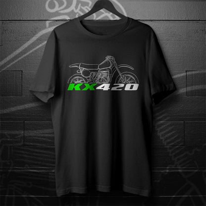 Kawasaki KX420 1980 - 1981 Inspired T-Shirt - Motorcycle Tee Shirt for Riders