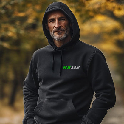 Kawasaki KX112 Inspired Hoodie - Motorcycle Sweatshirt for Riders