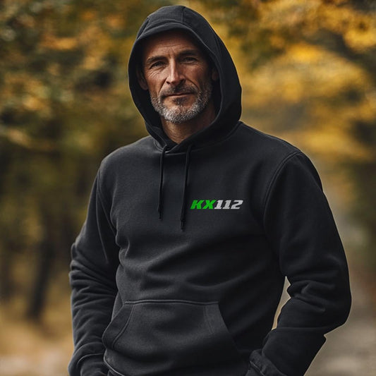 Kawasaki KX112 Inspired Hoodie - Motorcycle Sweatshirt for Riders