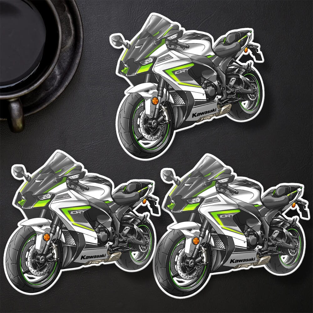 Kawasaki ZX-10R 2023-24 Stickers - Set of 3 Motorcycle Decals for Riders