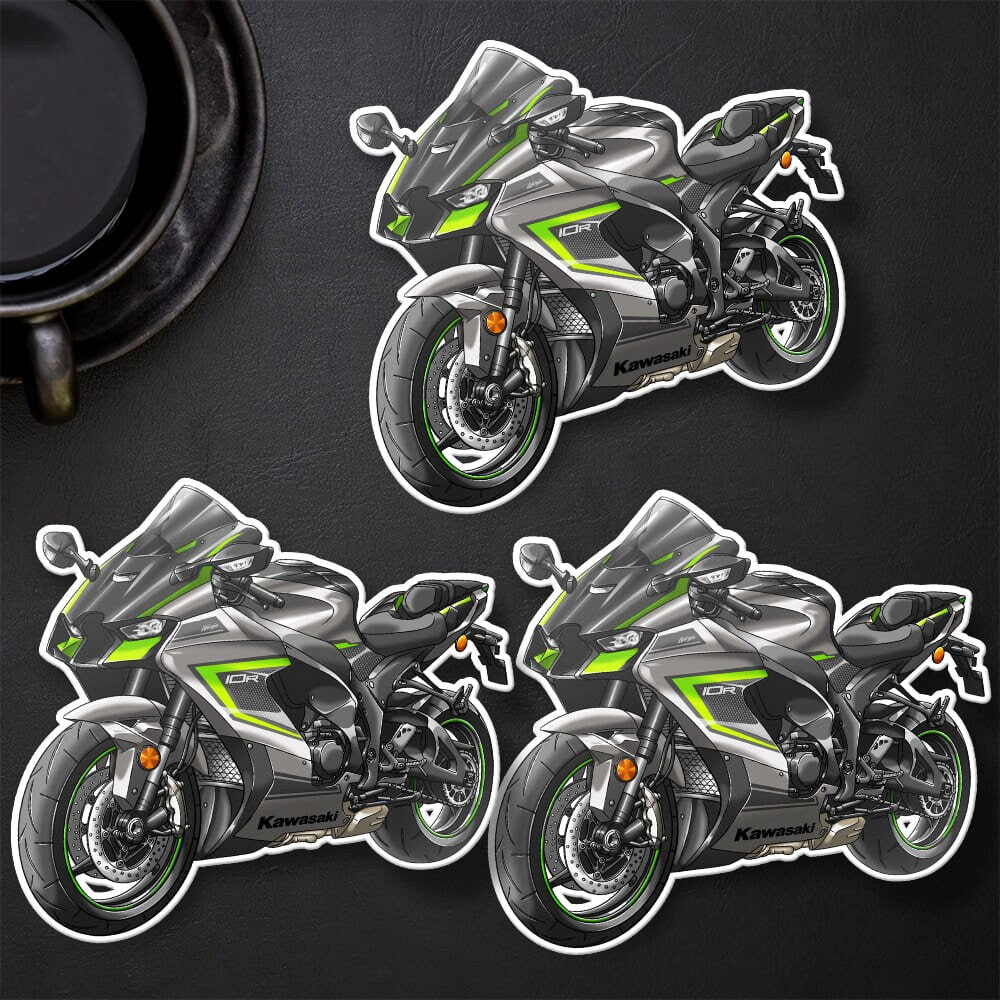 Kawasaki ZX-10R 2023-24 Stickers - Set of 3 Motorcycle Decals for Riders