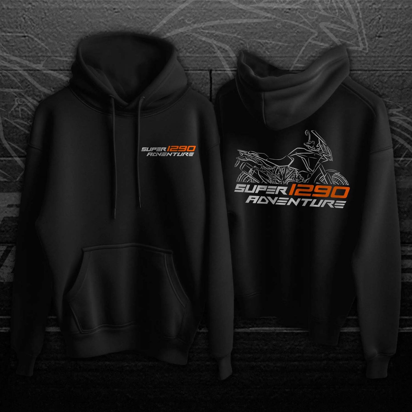 KTM 1290 Super Adventure Hoodie - Motorcycle Sweatshirt for ADV Riders