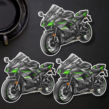 Kawasaki ZX-10R 2023-24 Stickers - Set of 3 Motorcycle Decals for Riders