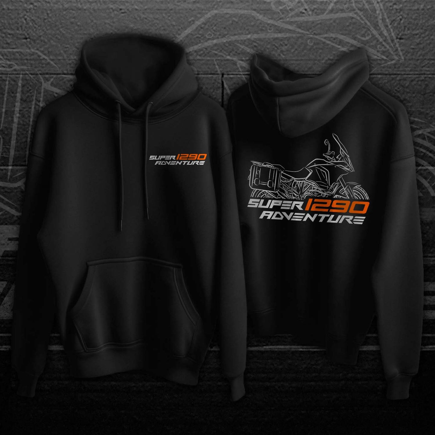 KTM 1290 Super Adventure Hoodie - Motorcycle Sweatshirt for ADV Riders