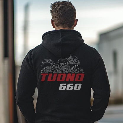 Aprilia Tuono 660 Inspired Hoodie - Motorcycle Sweatshirt for Riders