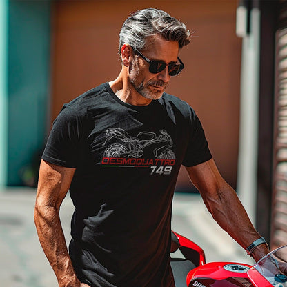 Ducati 749 Inspired T-Shirt - Motorcycle Tee Shirt for Riders