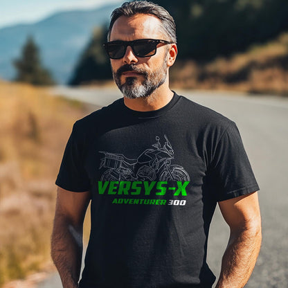 Kawasaki Versys-X Adventurer 300 Inspired T-Shirt - Motorcycle Tee Shirt for Riders