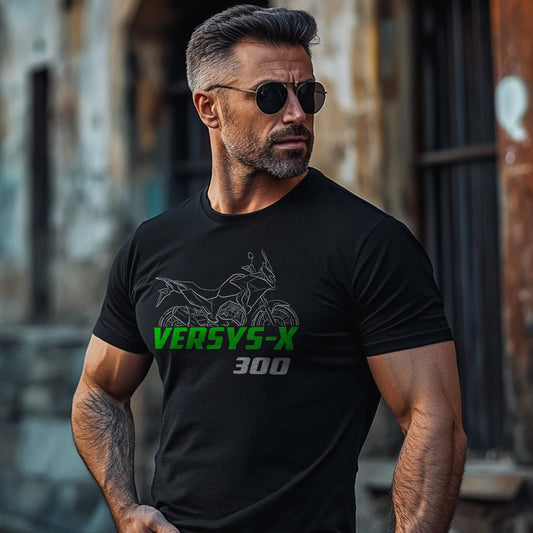 Kawasaki Versys-X 300 Inspired T-Shirt - Motorcycle Tee Shirt for Riders