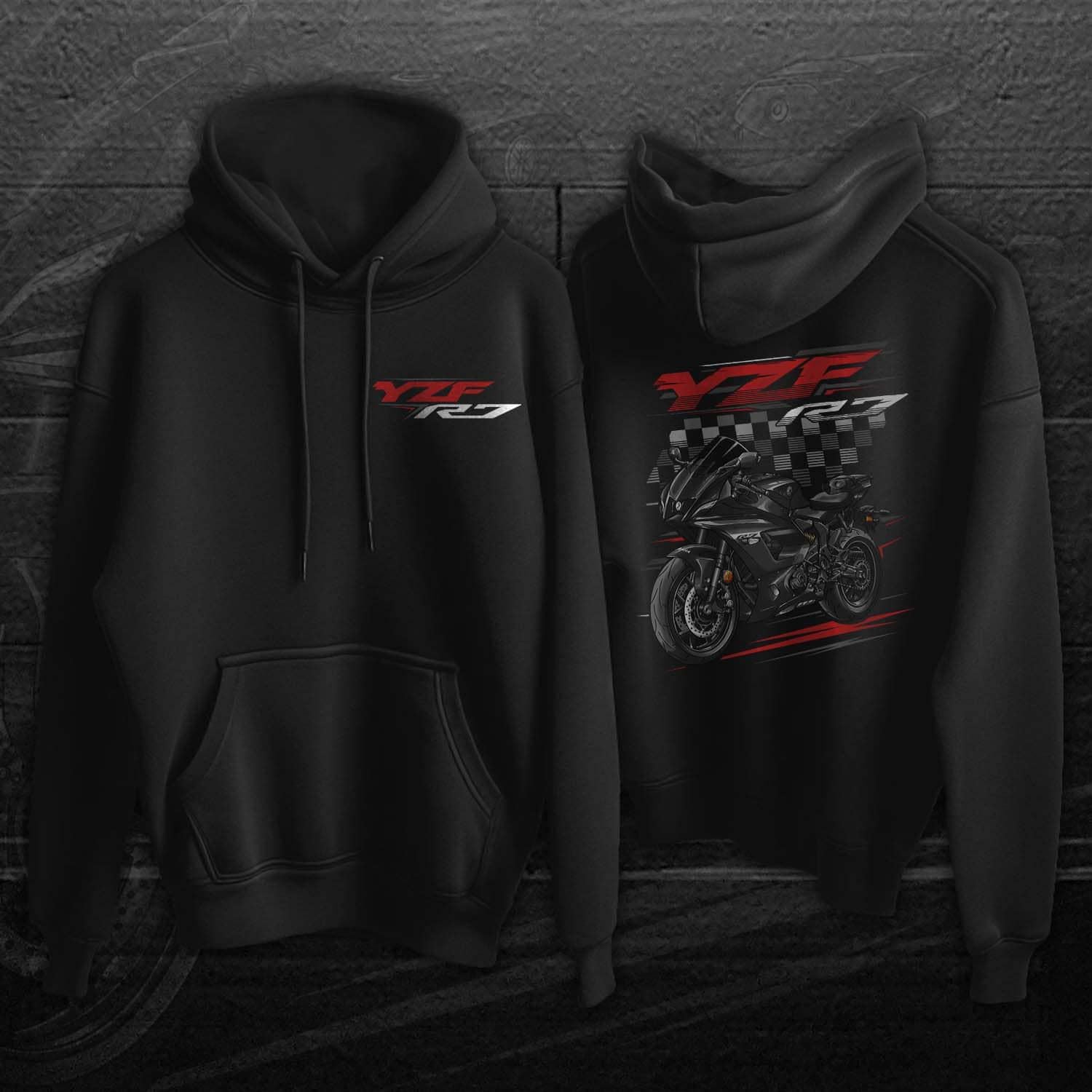 Yamaha YZF-R7 2022-24 Inspired Hoodie - Motorcycle Sweatshirt