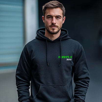 Kawasaki Versys-X 300 Inspired Hoodie - Motorcycle Sweatshirt for Riders