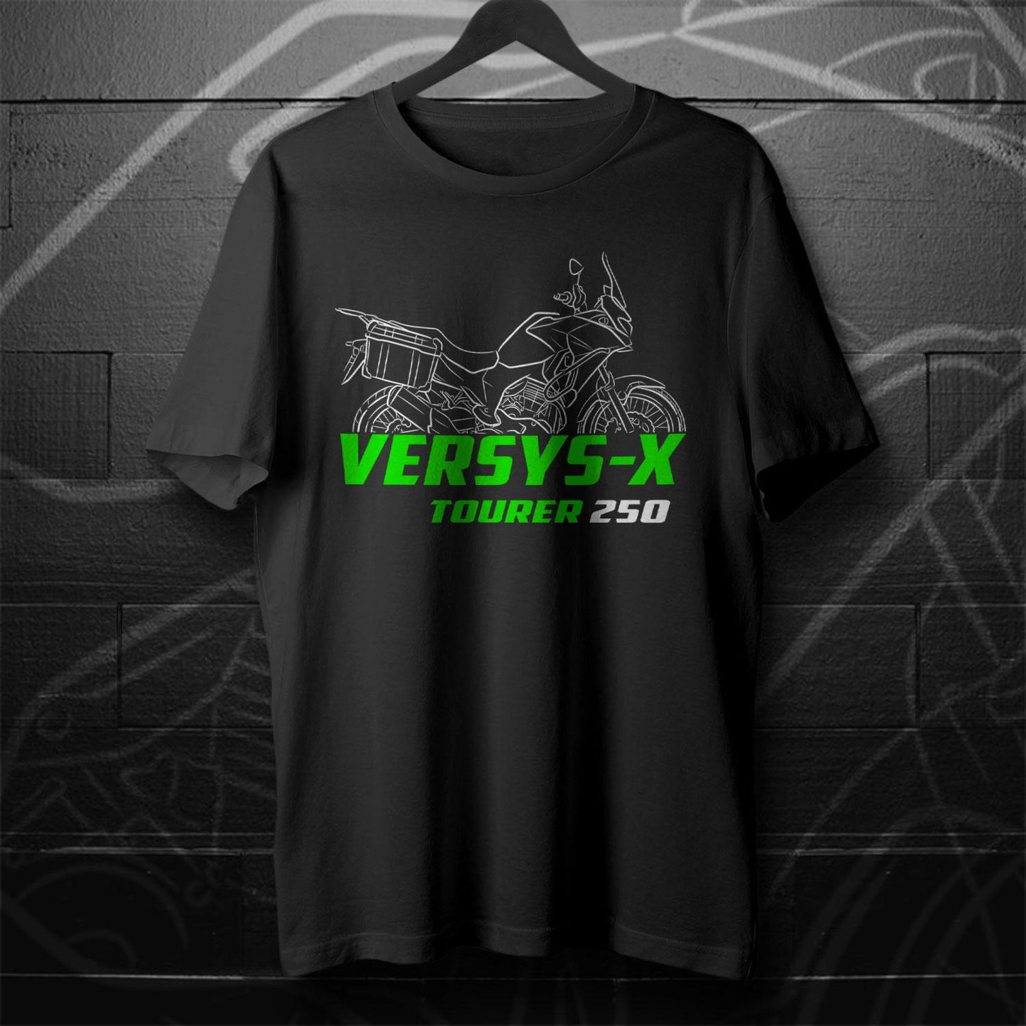 Kawasaki Versys-X 250 Tourer Inspired T-Shirt - Motorcycle Tee Shirt for Riders