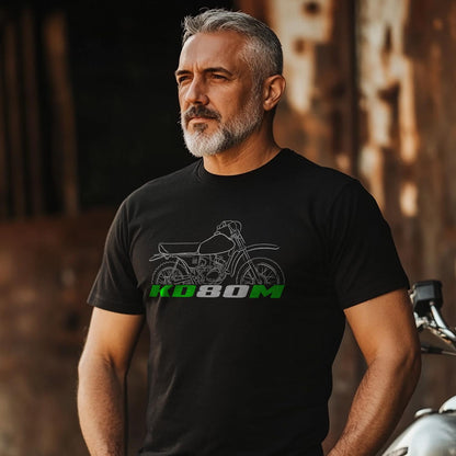 Kawasaki KD80M 1980 - 1987 Inspired T-Shirt - Motorcycle Tee Shirt for Riders