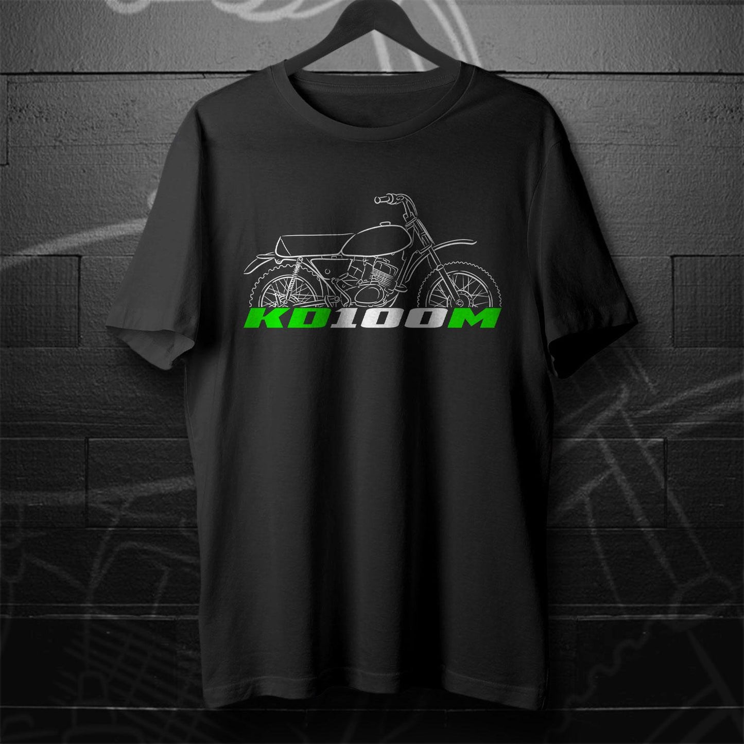 Kawasaki KD100M 1976 - 1979 Inspired T-Shirt - Motorcycle Tee Shirt for Riders